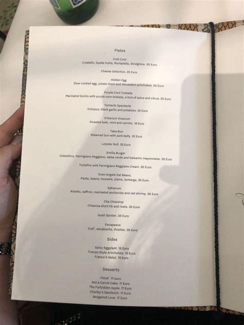 gucci garden osteria menu